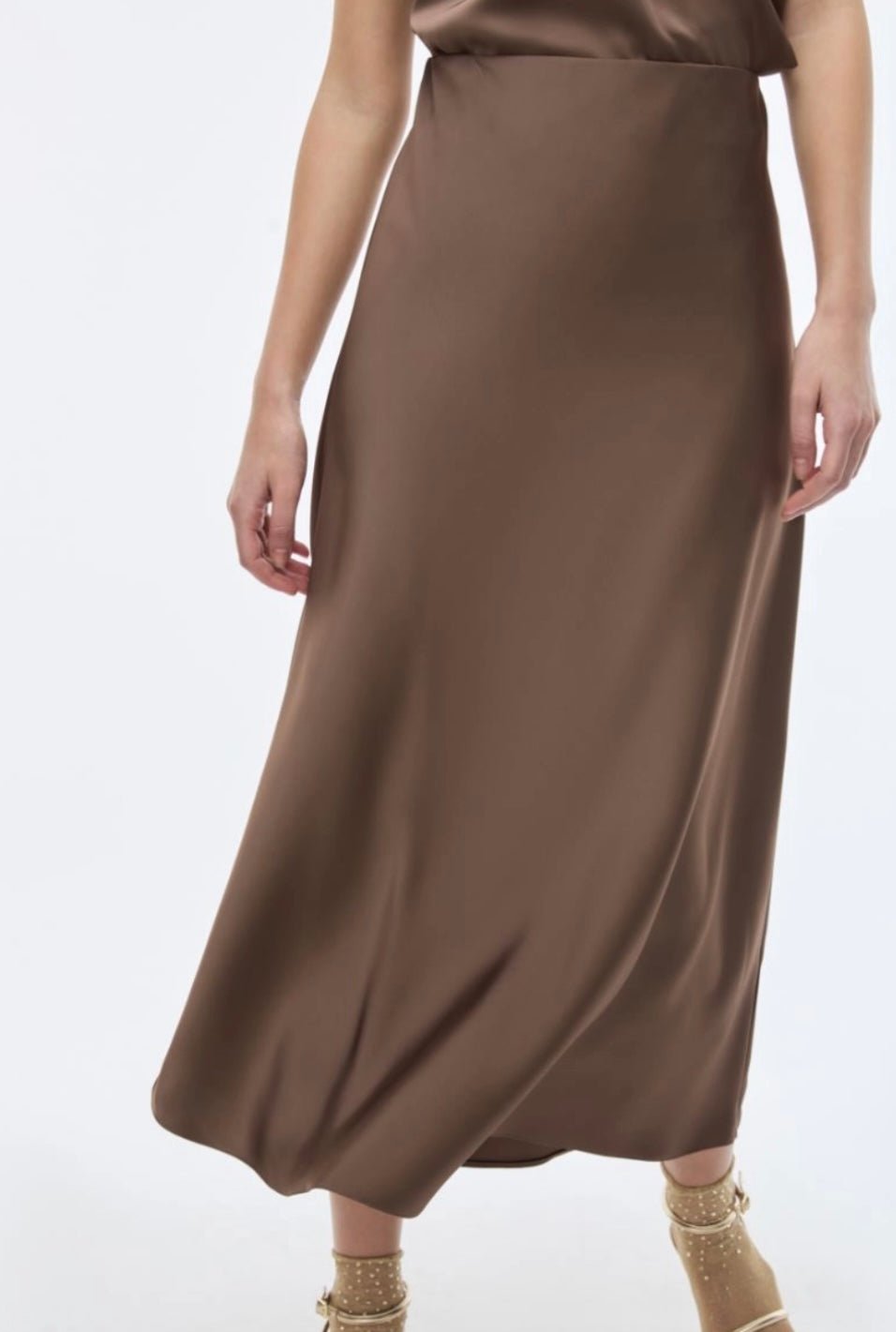 Fauna Brown Skirt by iBlues - iBlues - Orchid Boutique