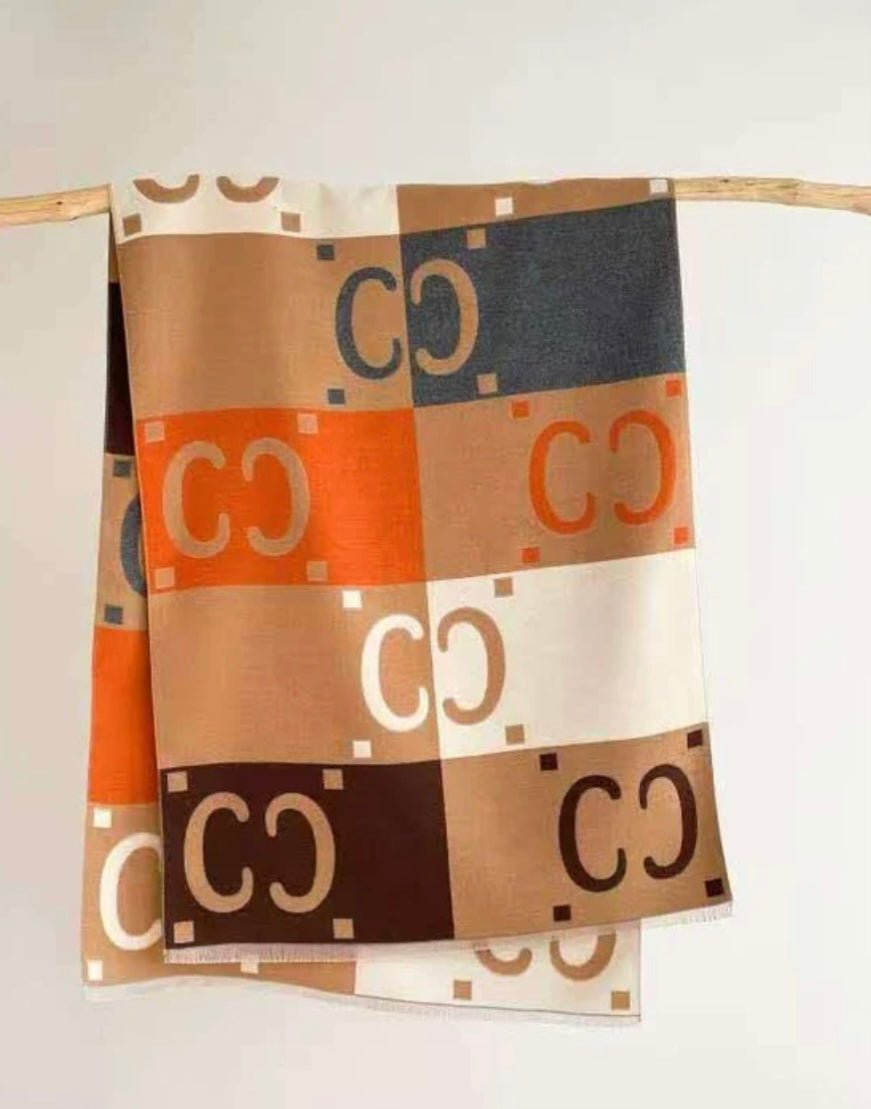 CC orange Scarf - Orchid Boutique - Orchid Boutique