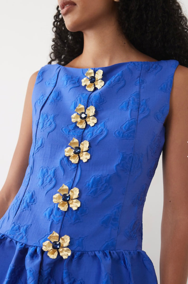 Riviera Brooch a midi Dress