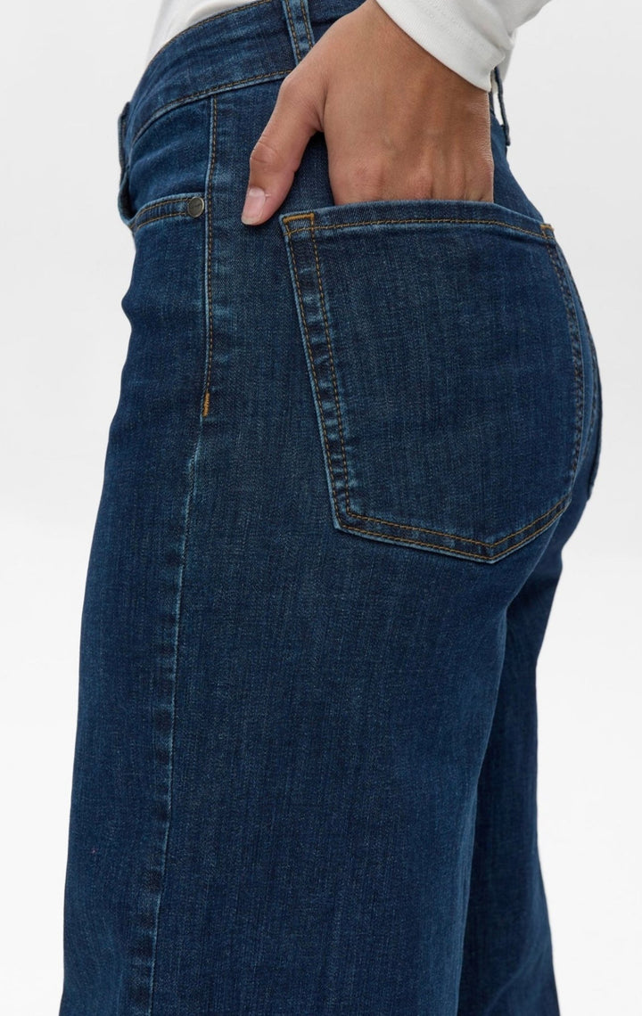 Paris Cropped Dark Blue - Numph - Orchid Boutique
