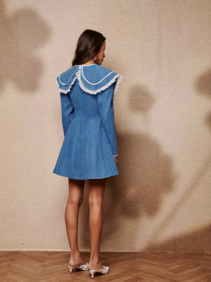 Dappled denim mini Dress - Sister Jane - Orchid Boutique