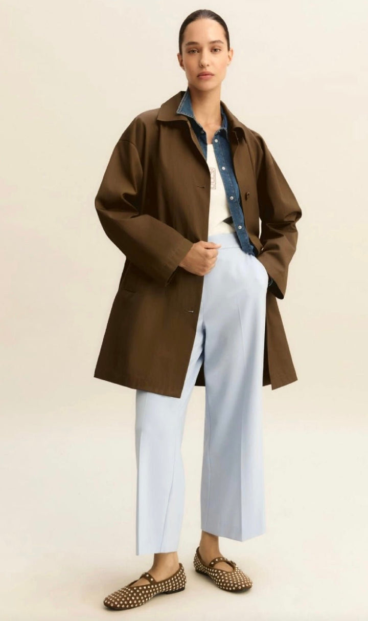 Cropped Blue Trousers - Emme - Orchid Boutique