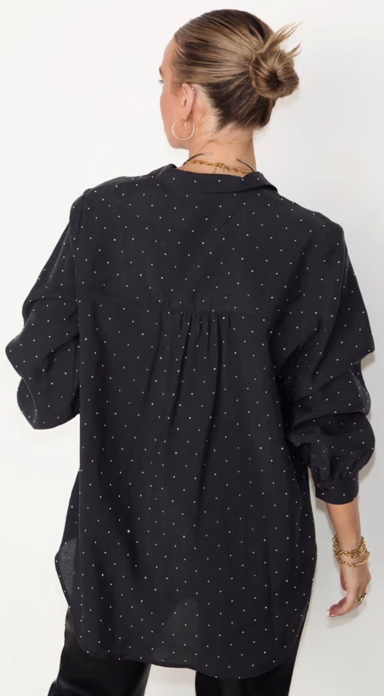 Miley Stud Shirt | Never Fully Dressed | Orchid Boutique