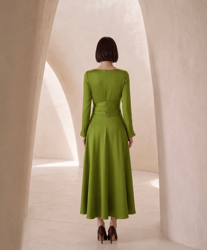 Fringed Dress Lime