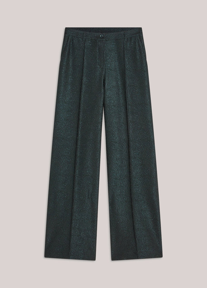 Glitter Jacquard Trousers - Summum - Orchid Boutique