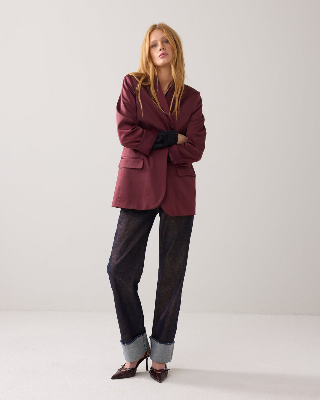 Merlot Blazer - Summum - Orchid Boutique