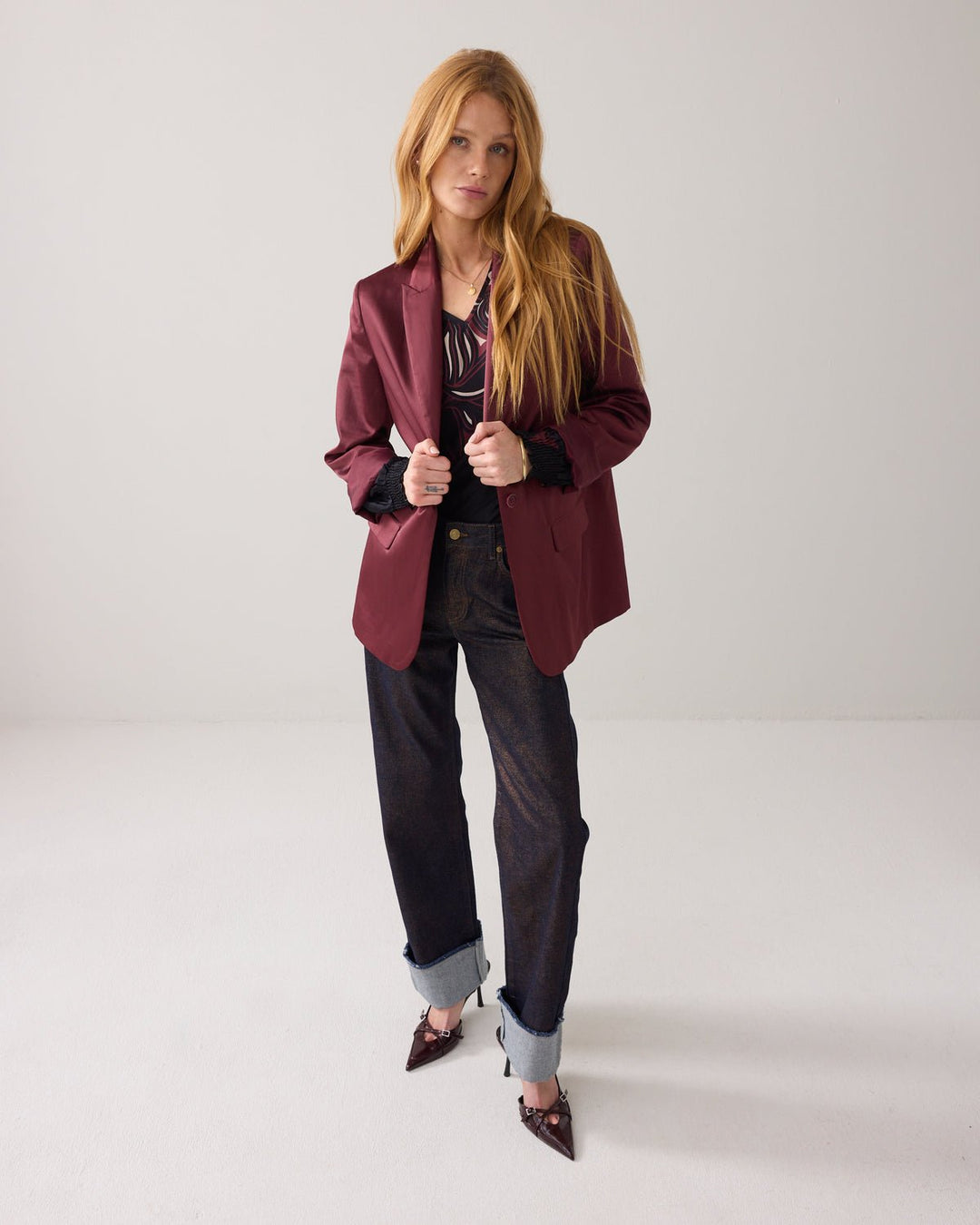 Merlot Blazer - Summum - Orchid Boutique
