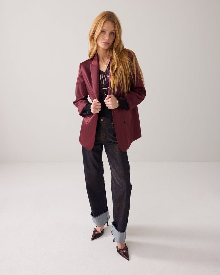 Merlot Blazer - Summum - Orchid Boutique