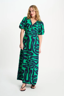 Waves Green Dress