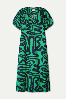 Waves Green Dress