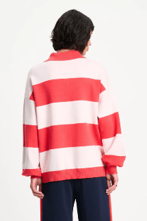 Polo Stripes Coral - POM Amsterdam - Orchid Boutique