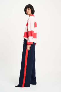 Polo Stripes Coral - POM Amsterdam - Orchid Boutique