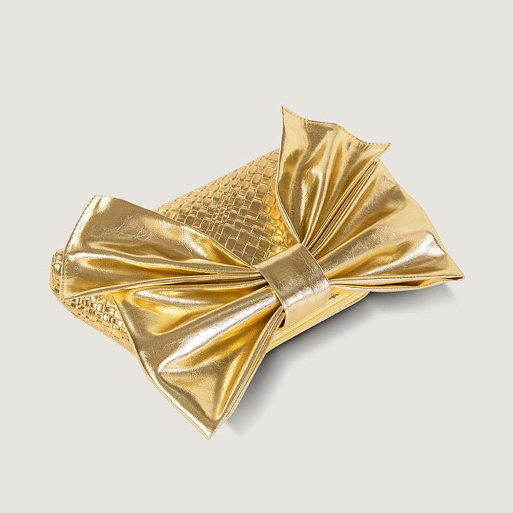 Gold Bow Bag - Orchid Boutique - Orchid Boutique