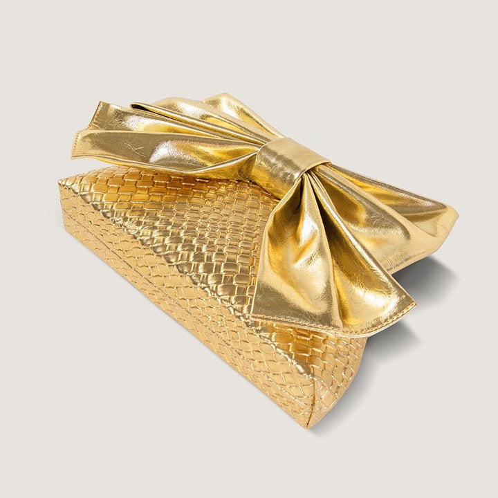 Gold Bow Bag - Orchid Boutique - Orchid Boutique