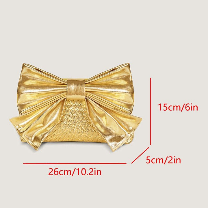 Gold Bow Bag - Orchid Boutique - Orchid Boutique