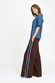 Tyra Striped Brown Blue