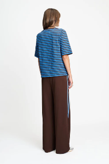 Tyra Striped Brown Blue