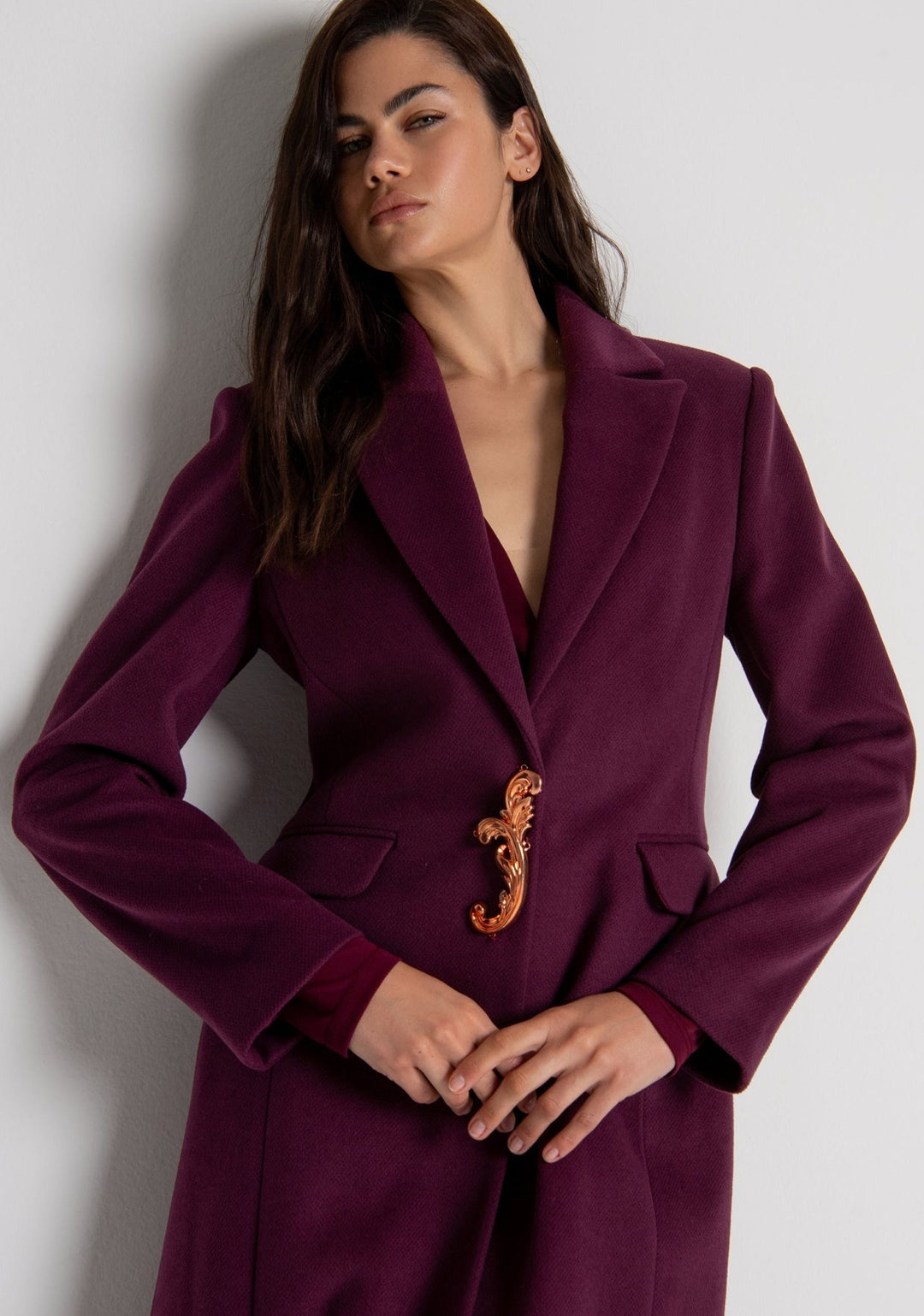 Black coat - Fracomina - Orchid Boutique
