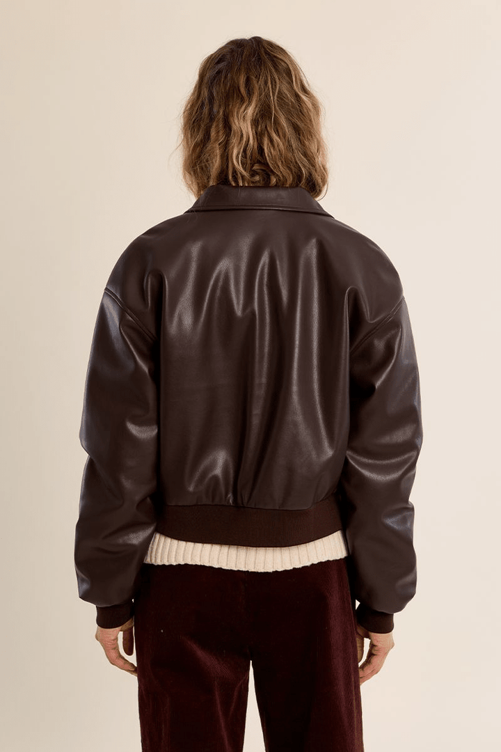 Ciara Chocolate Molly Bomber Jacket - Molly Bracken - Orchid Boutique