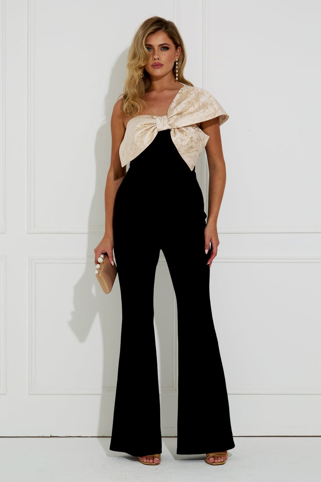Baroque Bow Jumpsuit - The 8th Sign - Orchid Boutique