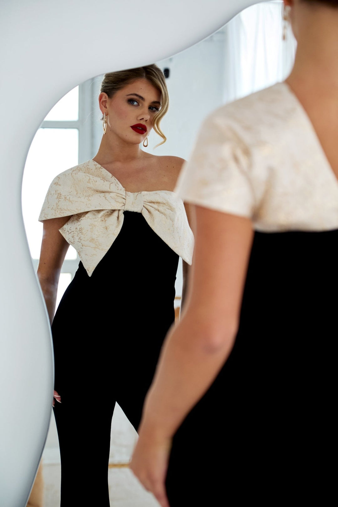 Baroque Bow Jumpsuit - The 8th Sign - Orchid Boutique
