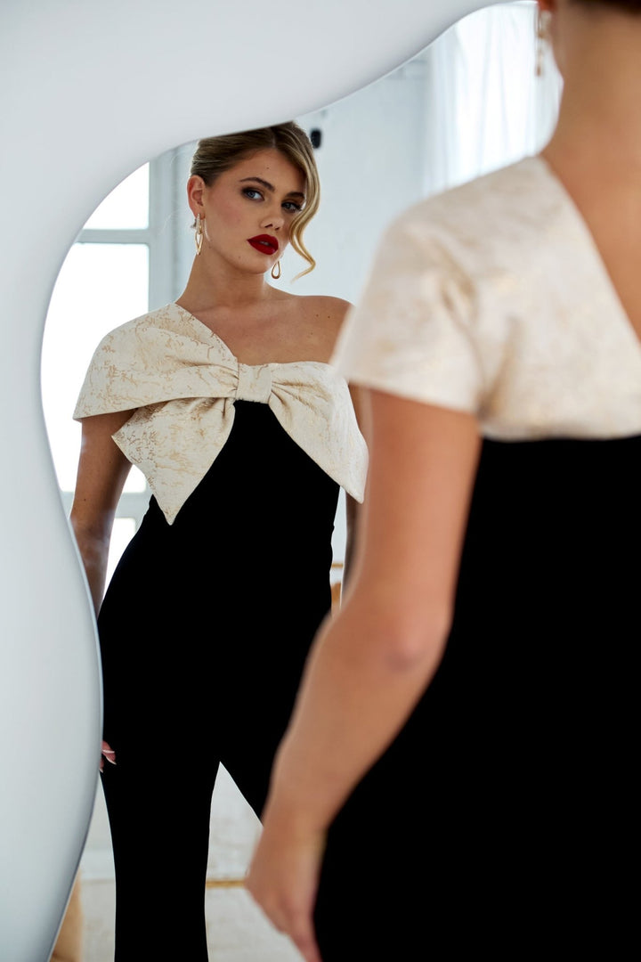 Baroque Bow Jumpsuit - The 8th Sign - Orchid Boutique