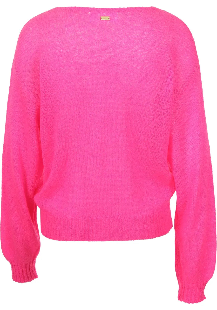 Neon Pink Cardigan