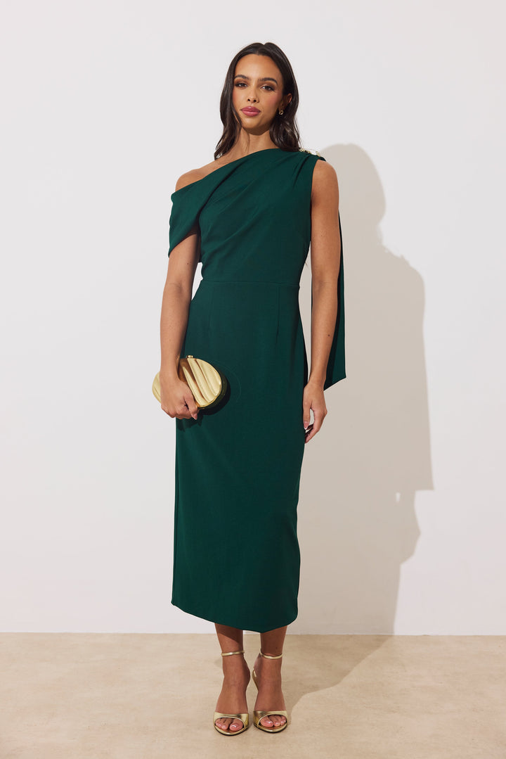 Eleni Drape Midi dress