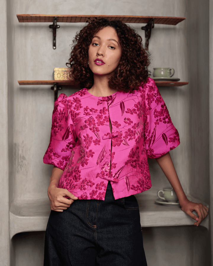 MylaJacquard Blouse