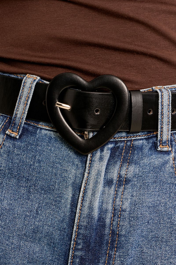 Heart Belt Black