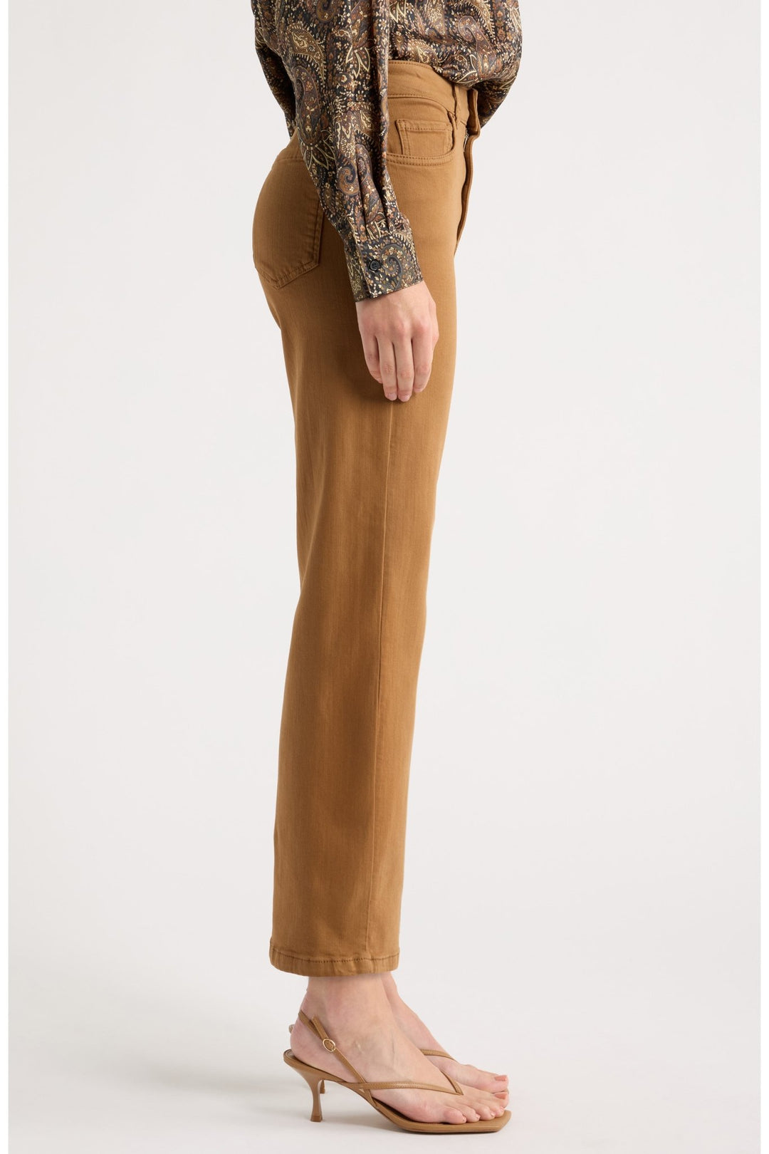 Fuxia Tobacco Brown Jeans By EMME - Emme - Orchid Boutique