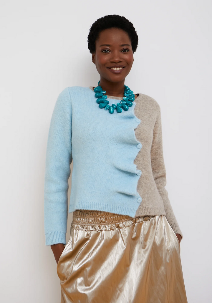 Biscuit Cardigan Blue