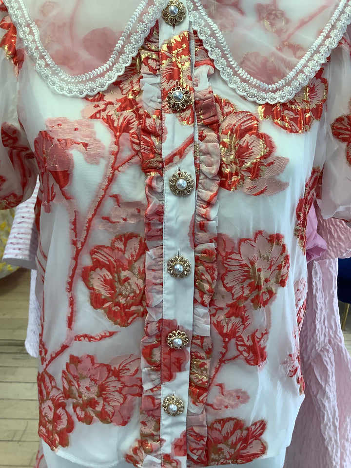 Willa Jacquard Blouse