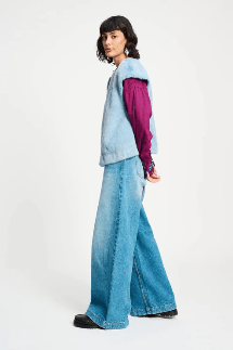 Gilet Misty Blue - POM Amsterdam - Orchid Boutique