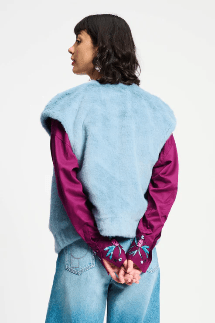 Gilet Misty Blue - POM Amsterdam - Orchid Boutique