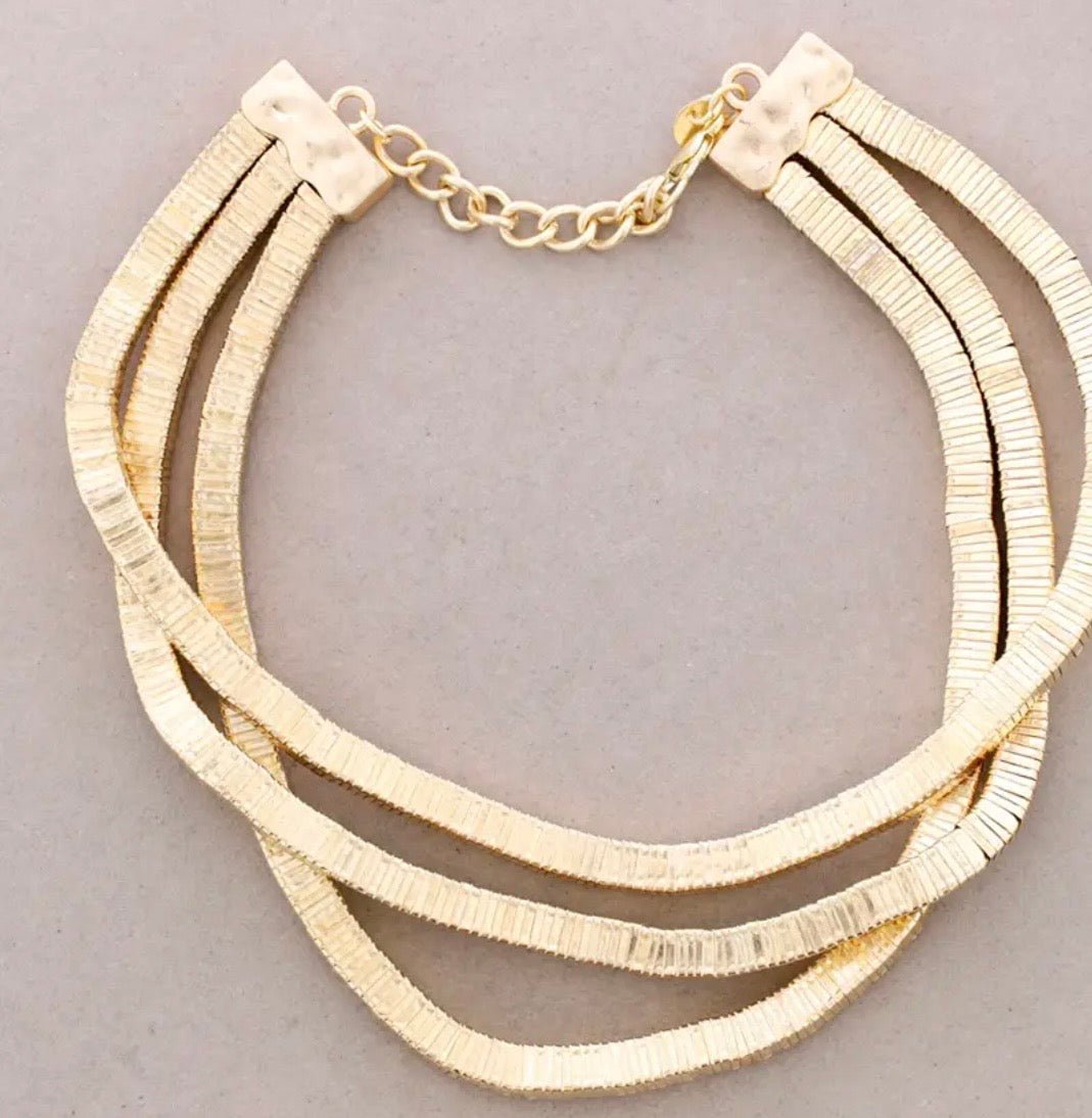 Triple Chain Necklace - Orchid Boutique - Orchid Boutique