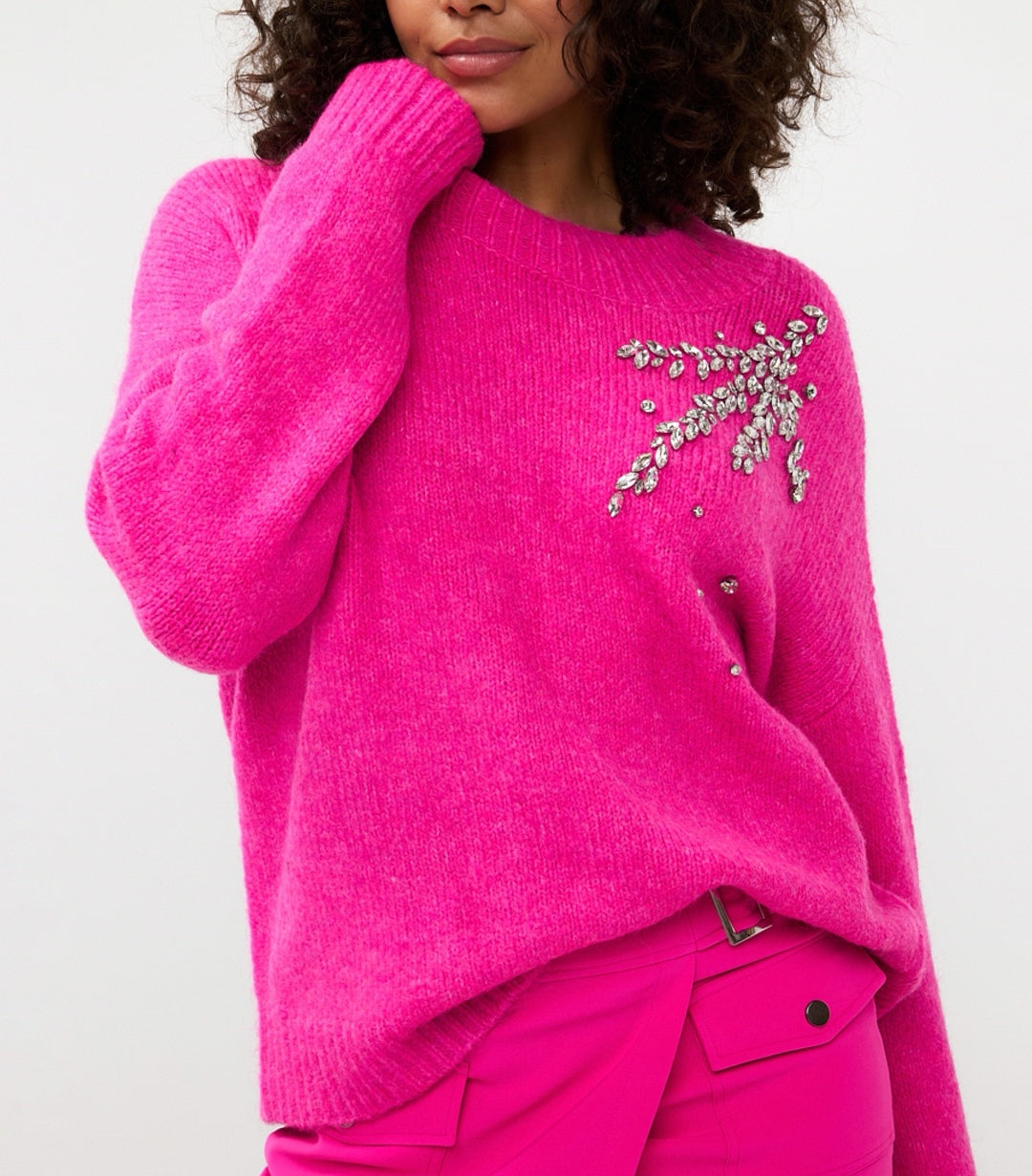 Sweater Big Stones Pink