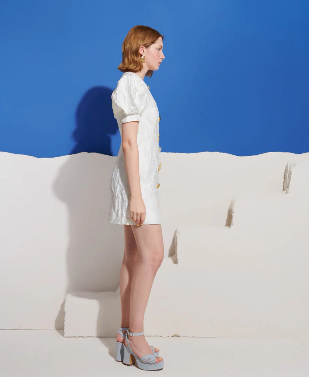 Milos Brooches Mini Dress