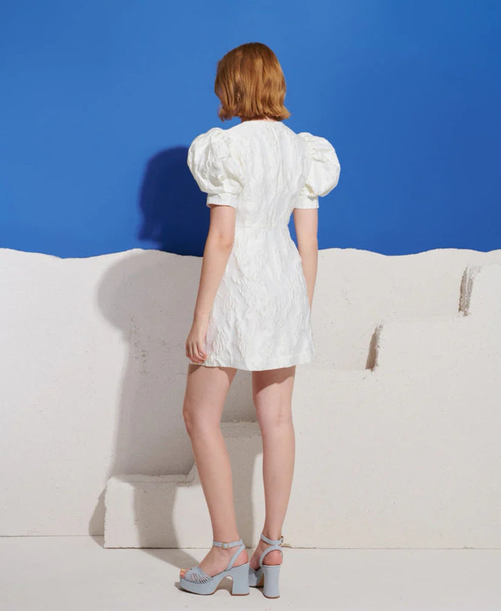 Milos Brooches Mini Dress