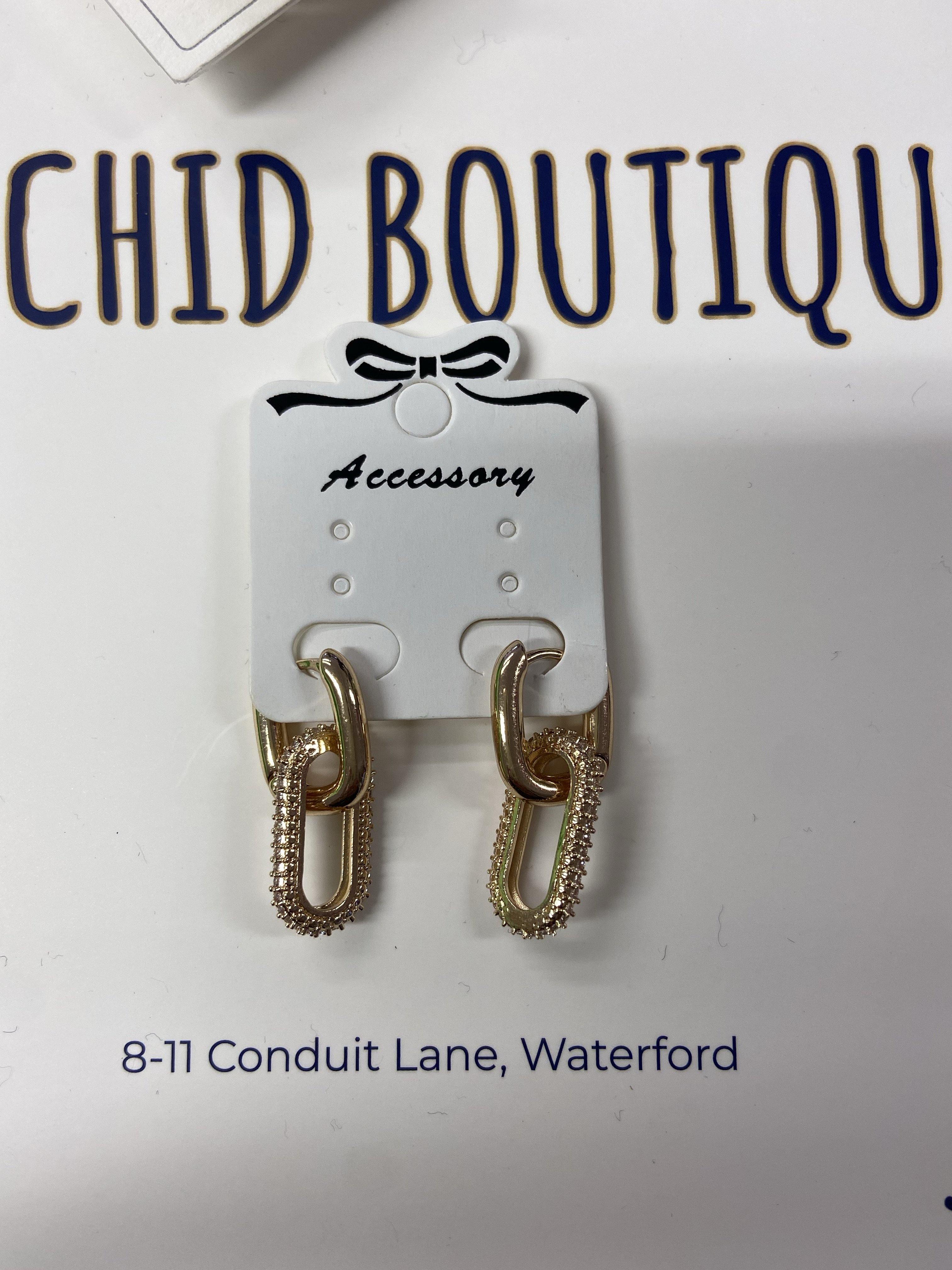 Gold Chain Link Earring | Orchid Boutique | Orchid Boutique