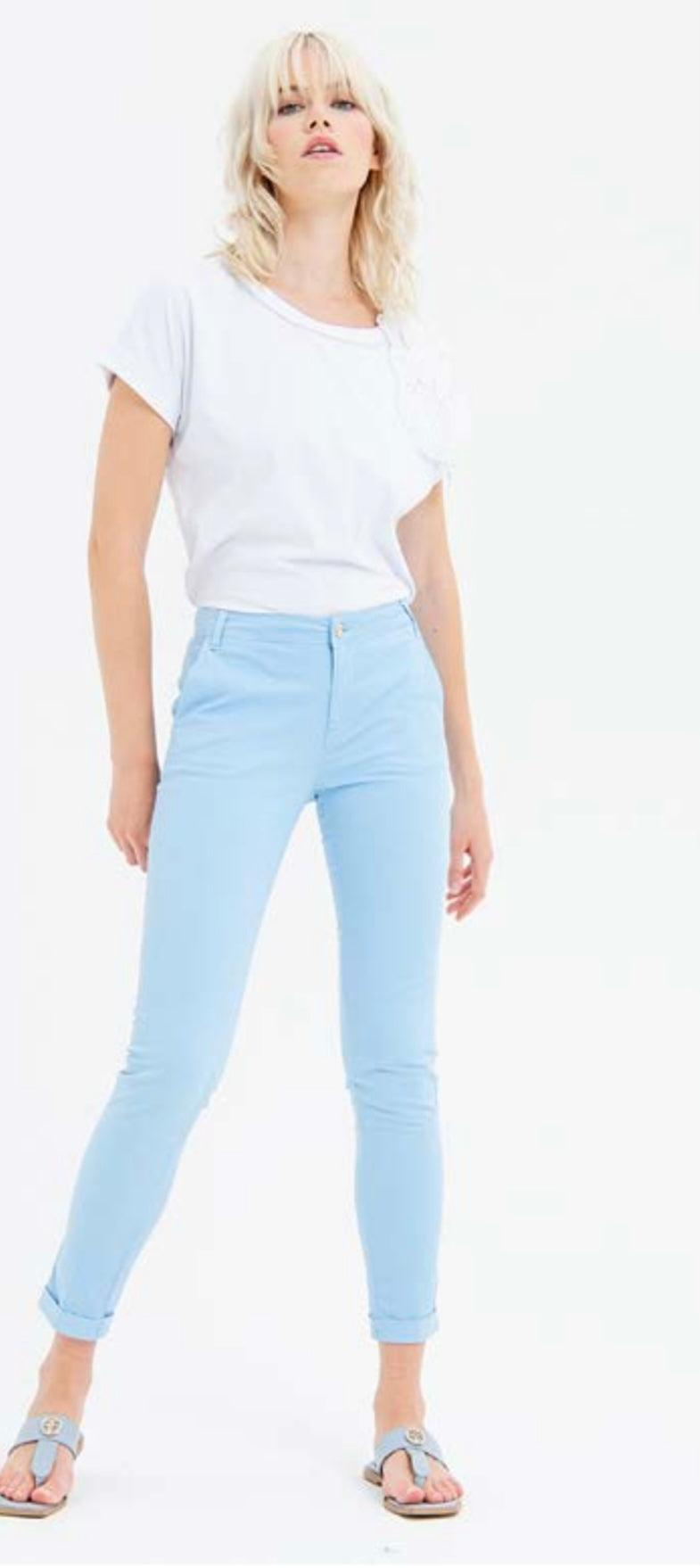 Chinos Lightblue | Fracomina | Orchid Boutique