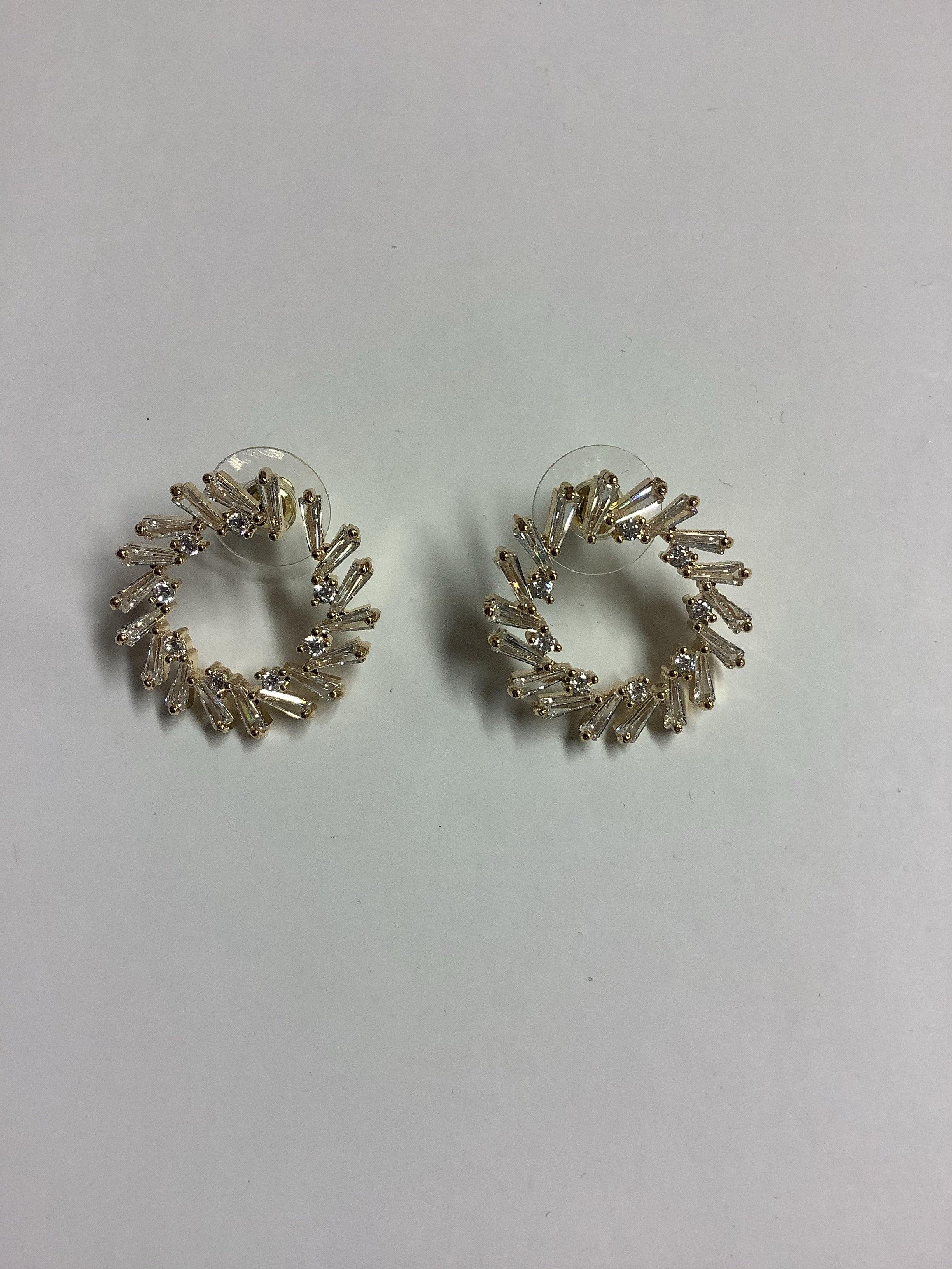 Diamanté Gold Circle Earring | Orchid Boutique | Orchid Boutique