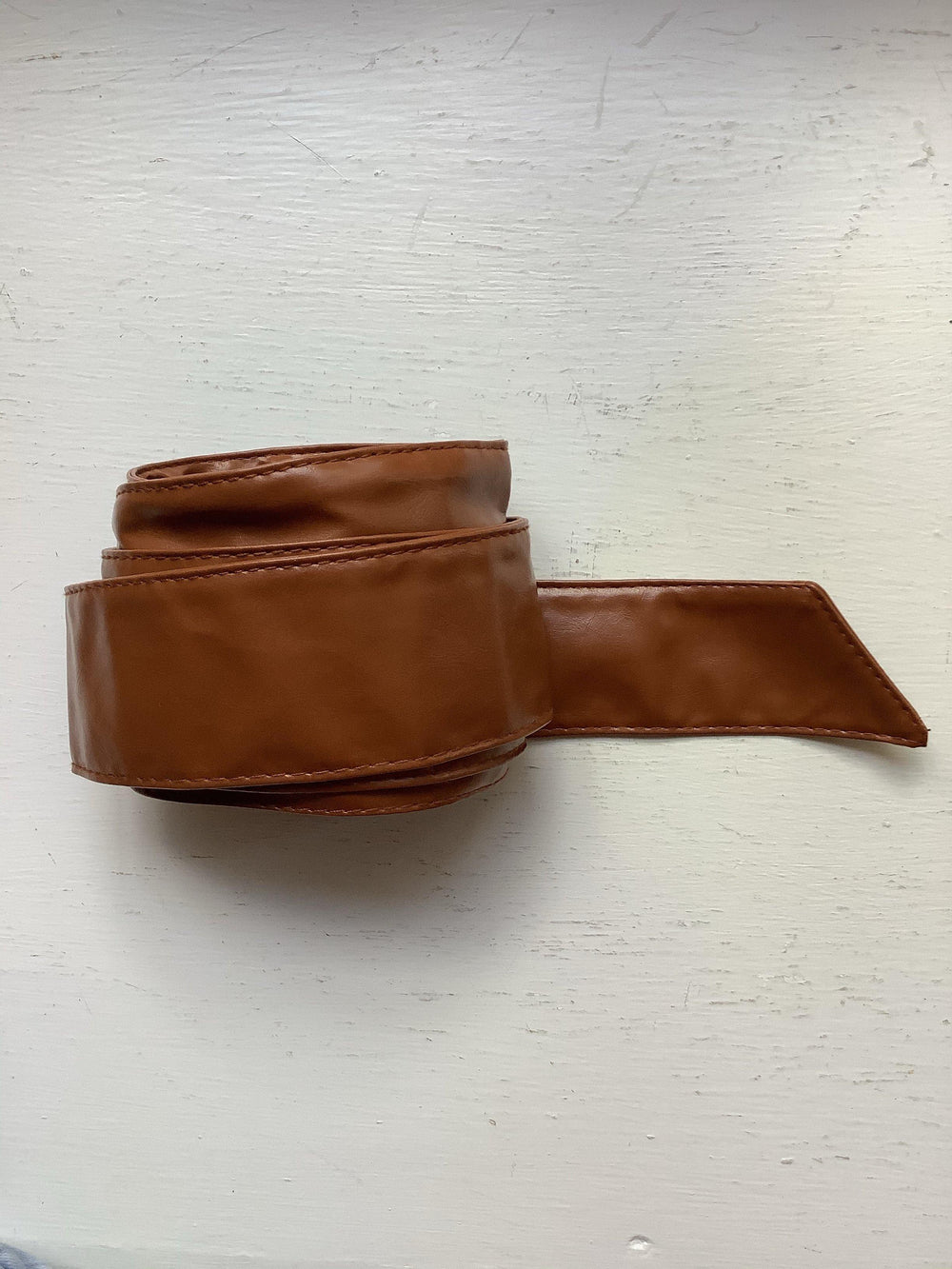 Cognac Faux Leather Obi Belt | Orchid Boutique | Orchid Boutique