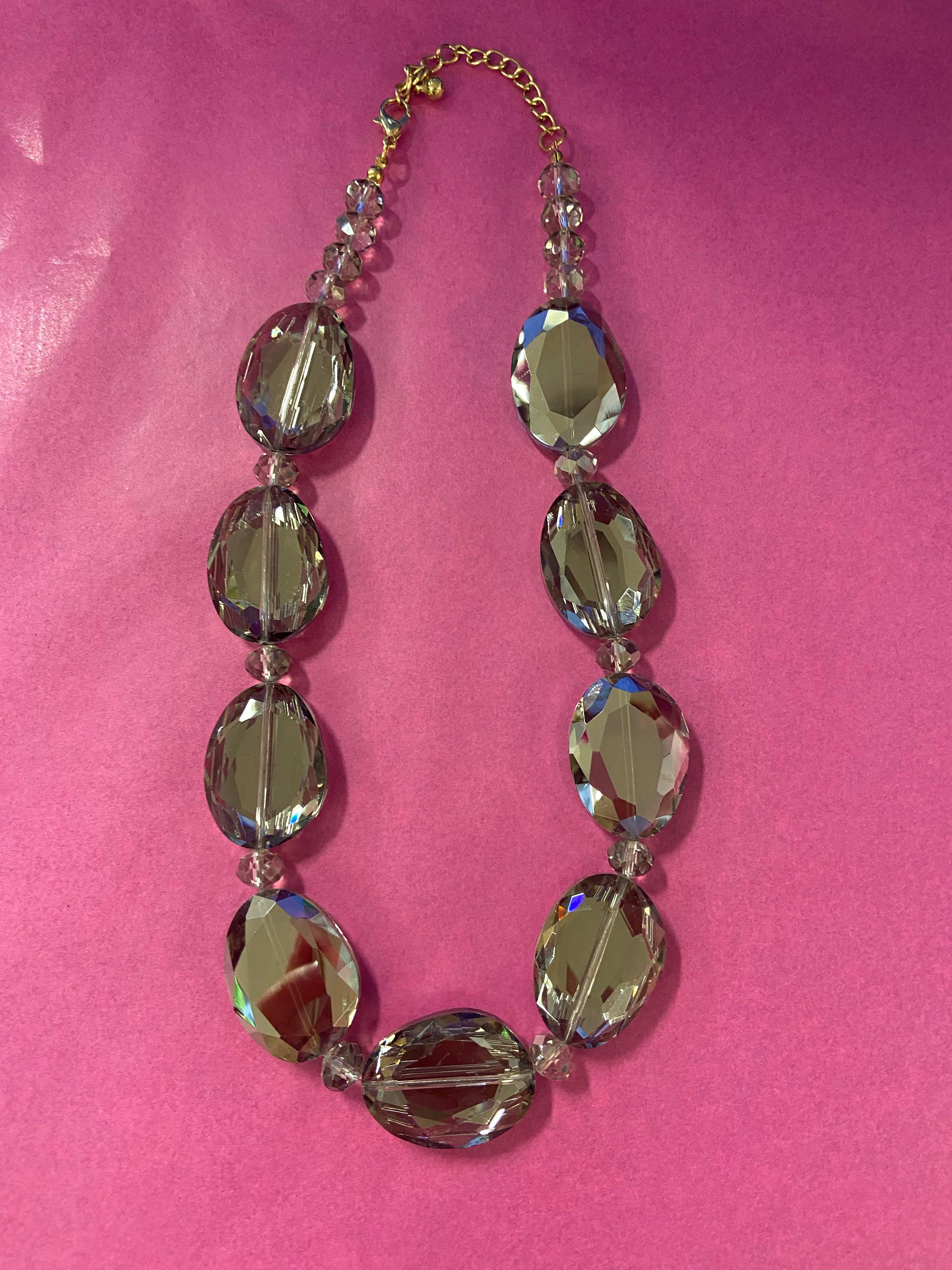 Clear Stone Beaded Necklace | Orchid Boutique | Orchid Boutique
