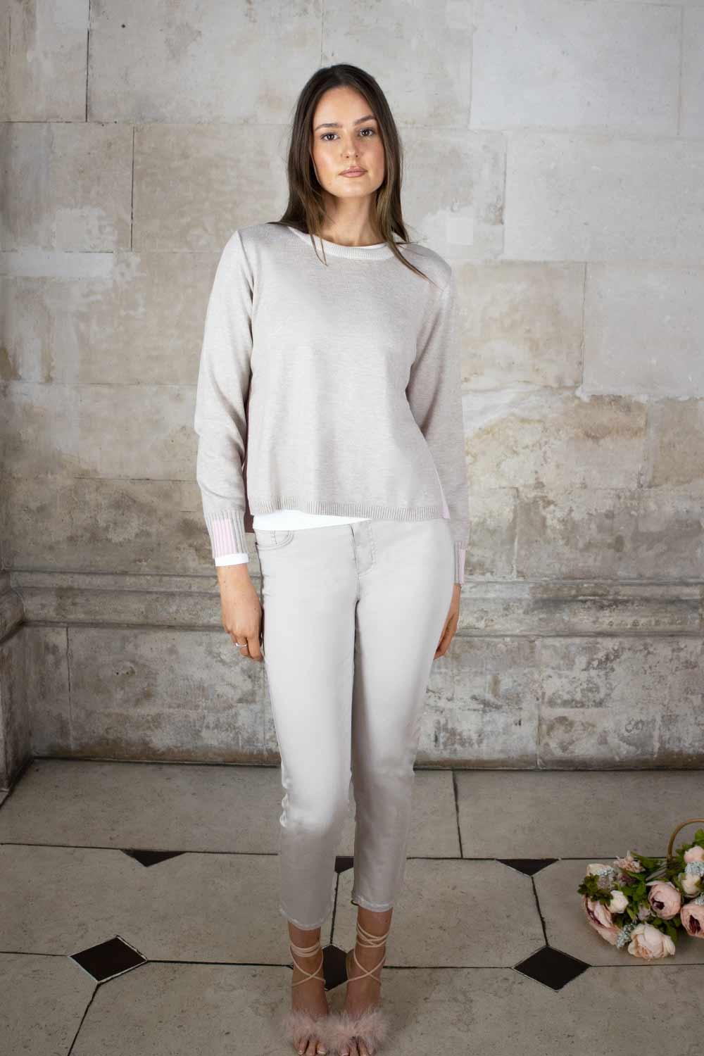 Europa Pullover Beige | No2moro | Orchid Boutique