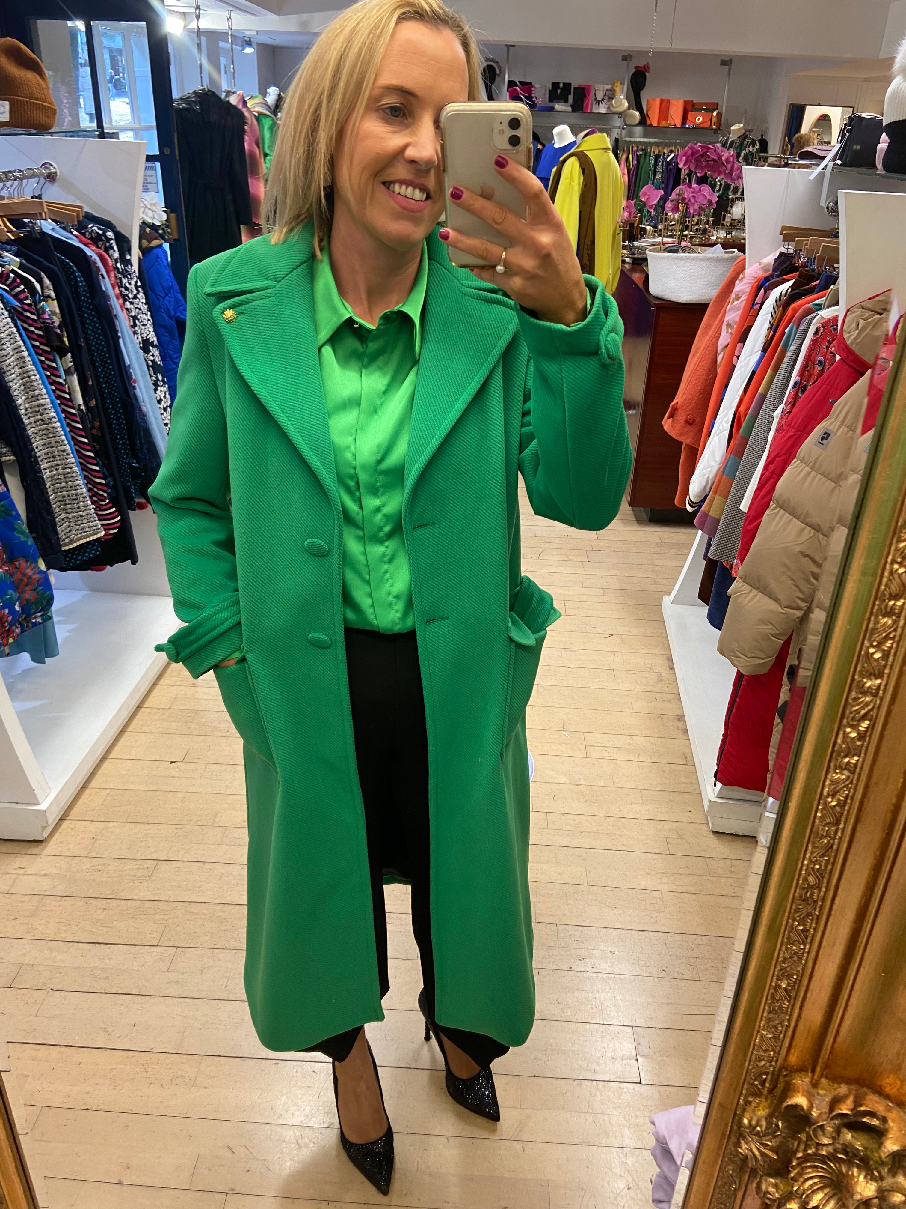 Green Coat By Hanita | Hanita | Orchid Boutique