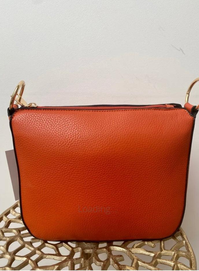 Crossbody Tote Style Orange | Kris Ana | Orchid Boutique