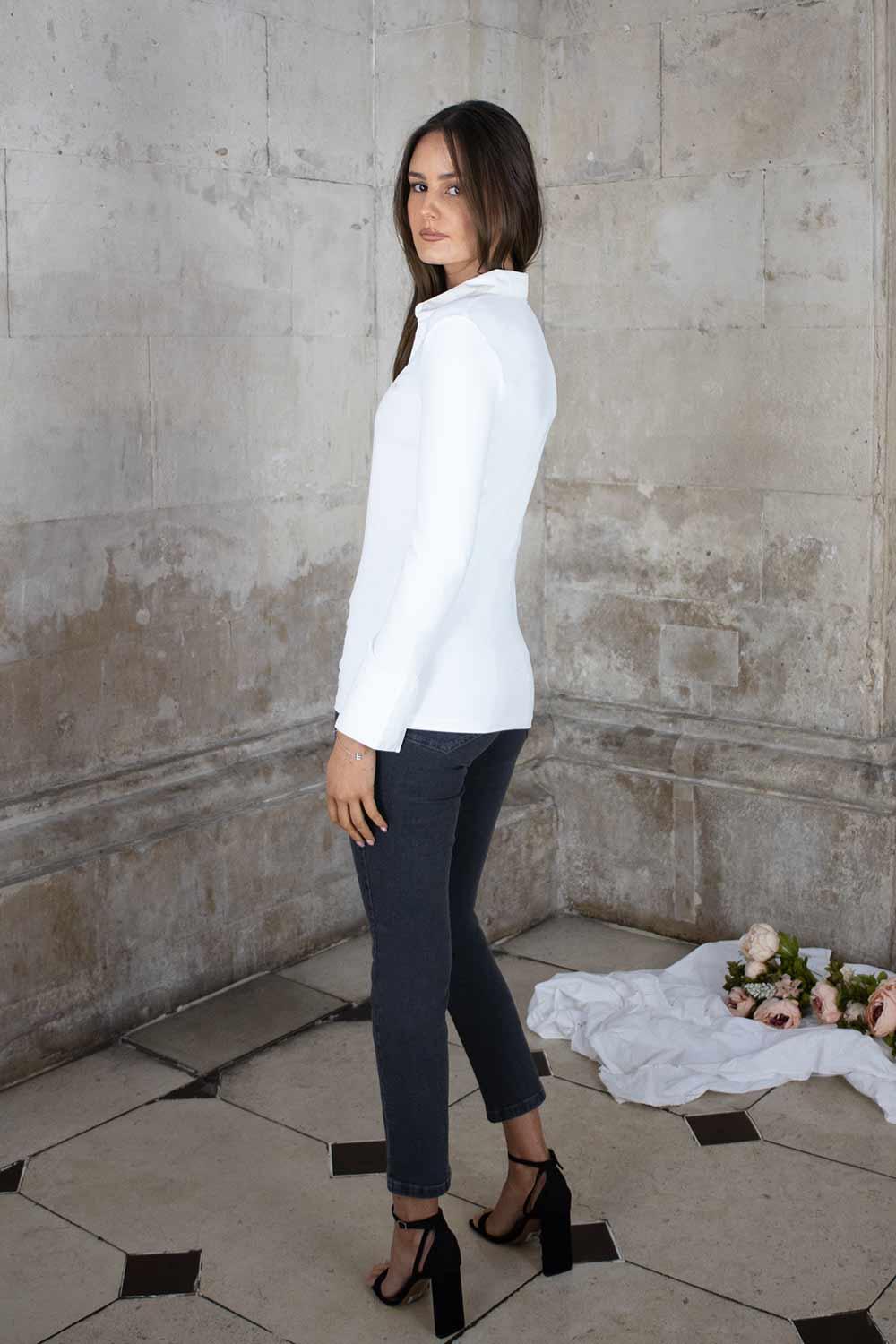 Anna Layering Shirt White | No2moro | Orchid Boutique