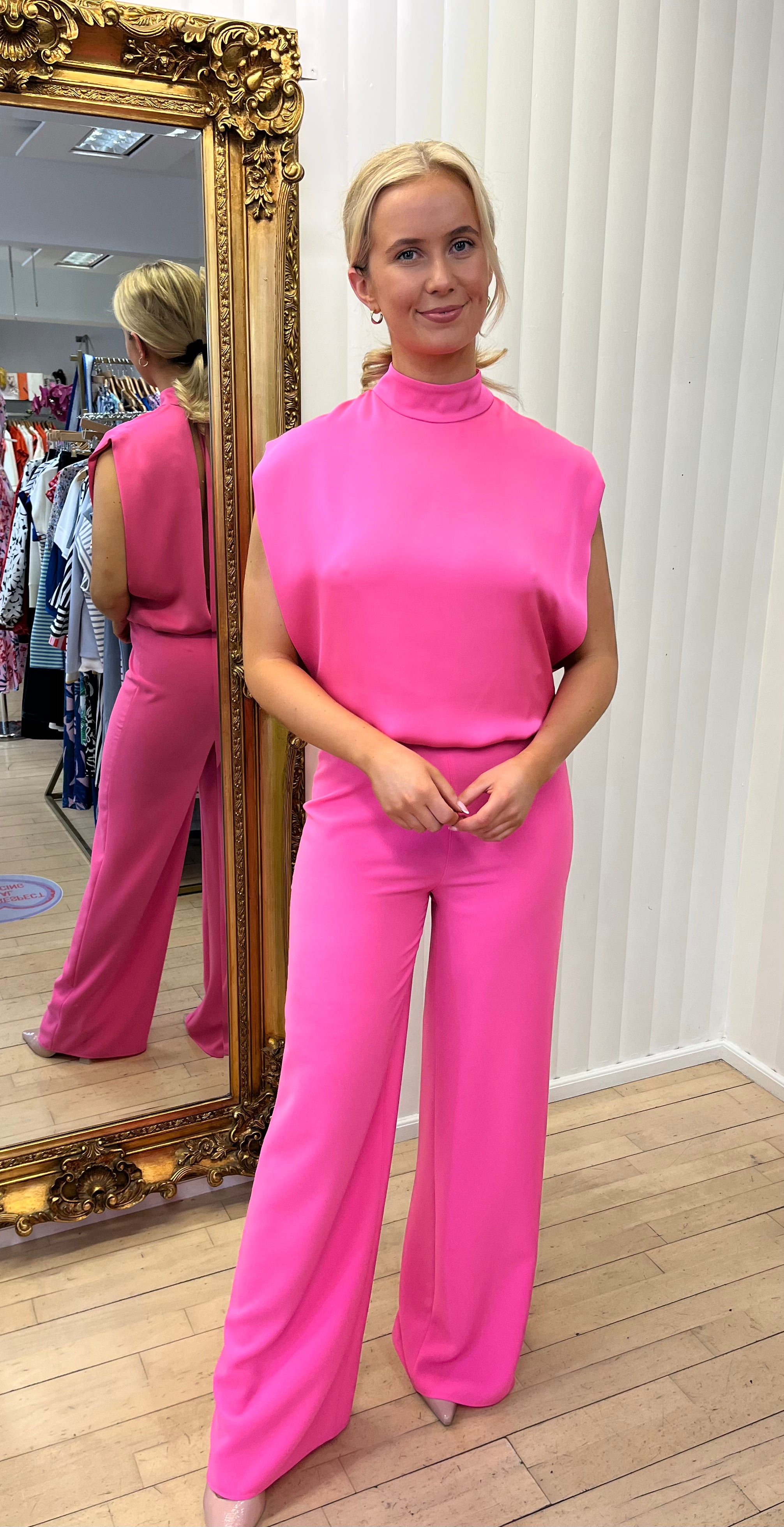 Daisy Pink Jumpsuit