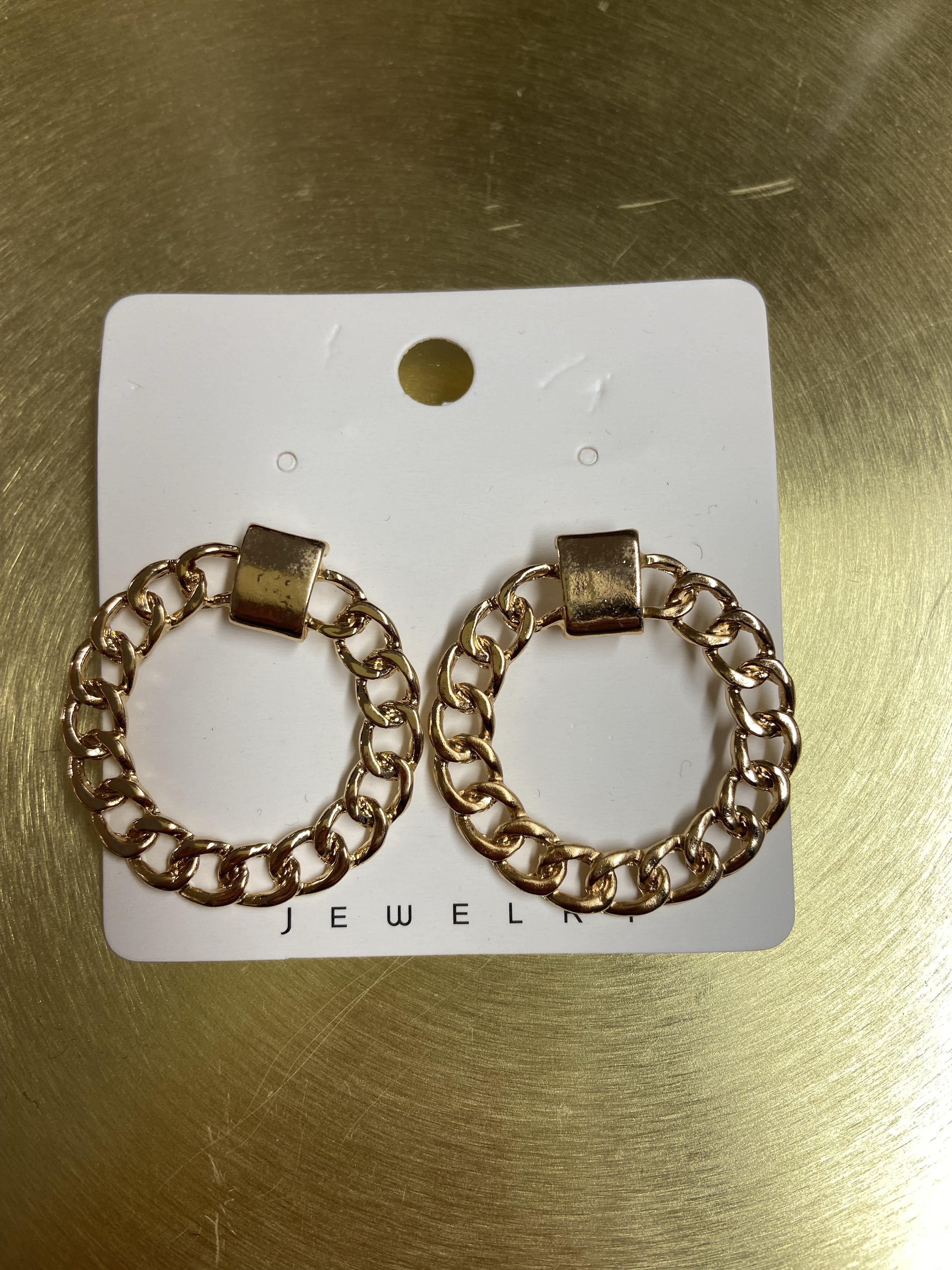 Gold Circle Earrings | Orchid Boutique | Orchid Boutique